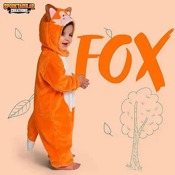 Toddler Fox Romper Animal Costume One-piece Pajama