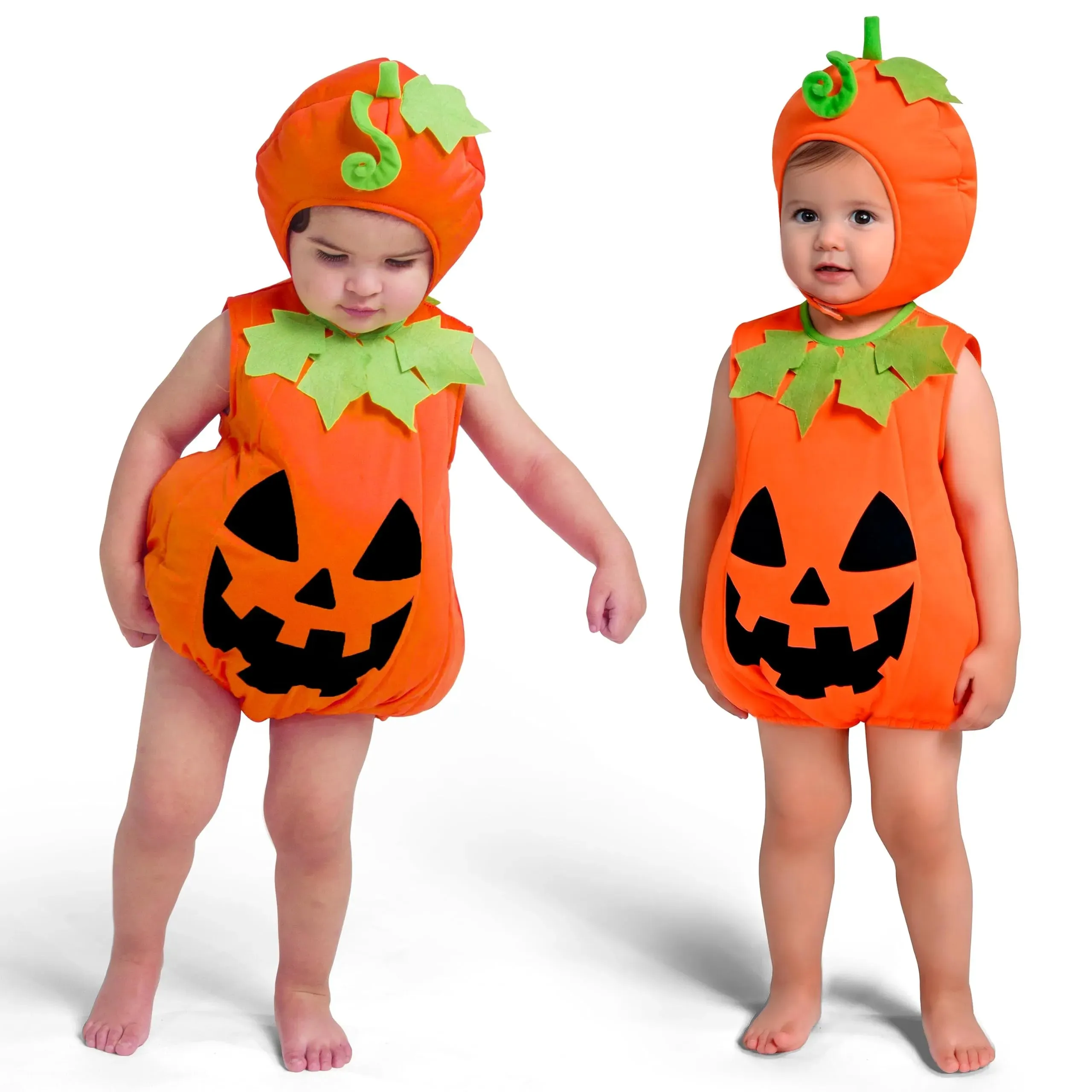 Toddler Pumpkin Costume, Cute Pumpkin Outfit With Hood