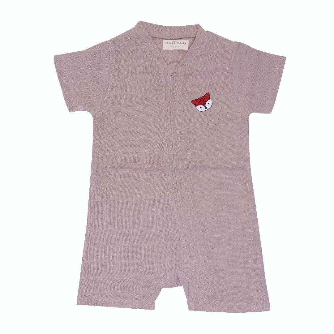 Toddler Tribe Plain - Half Sleeve Jumpsuit