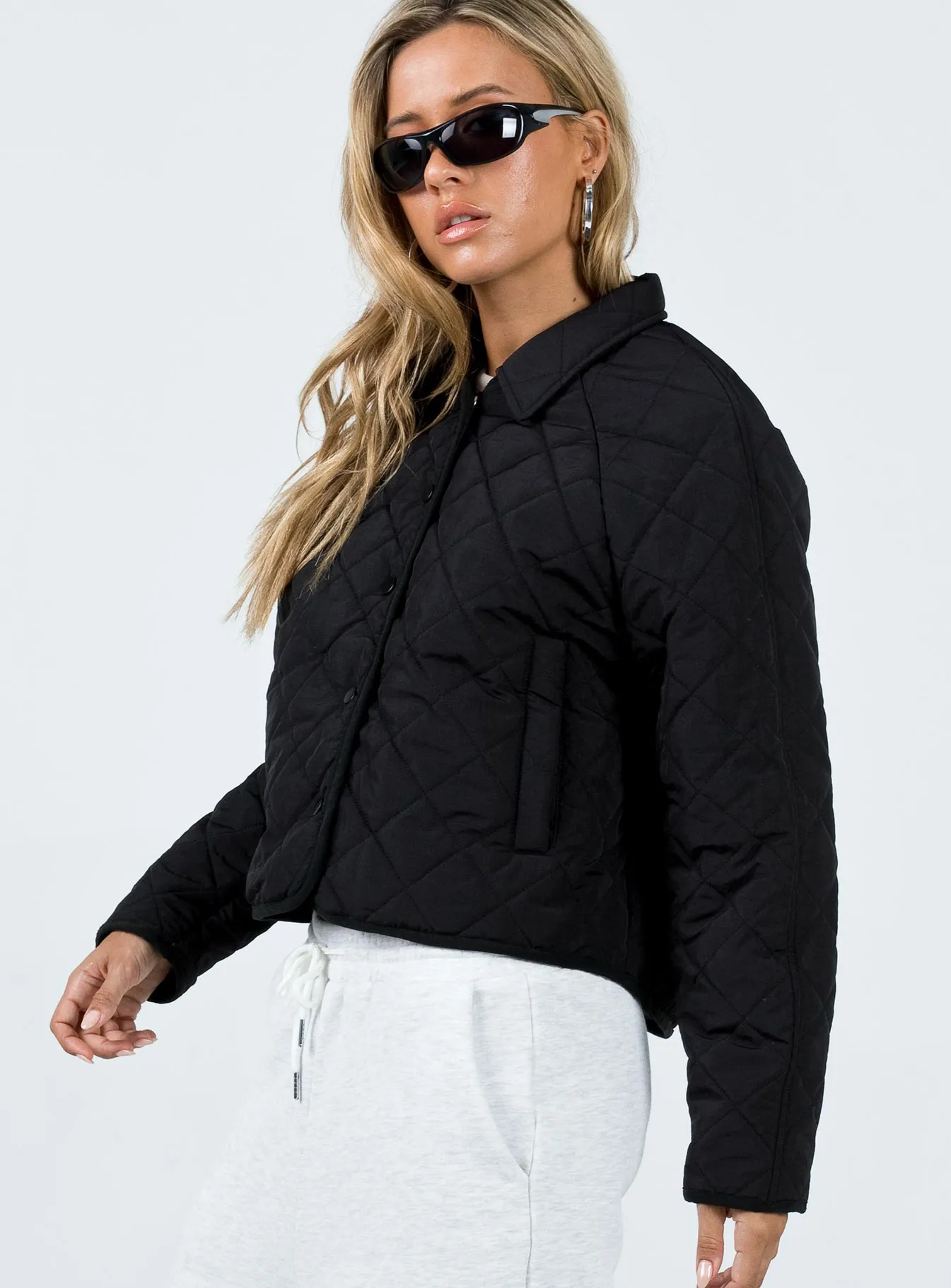 Tripp Quilted Jacket Black