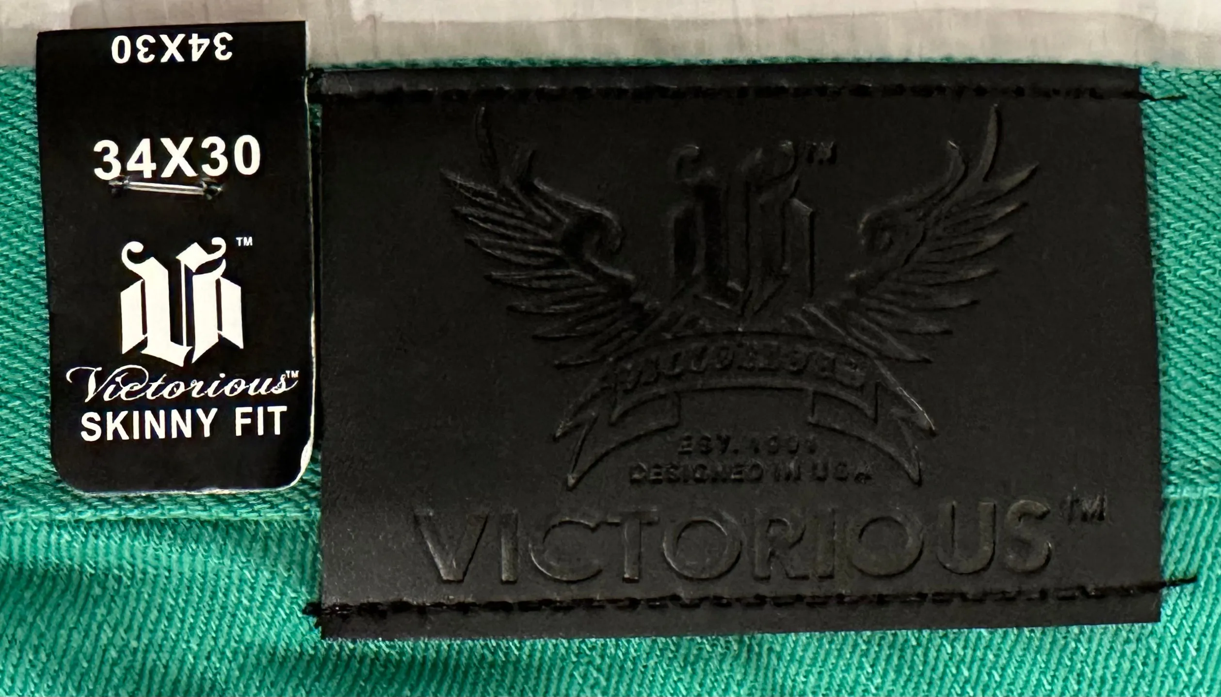 *VICTORIOUS* (GREEN SKINNY FIT) DENIM JEANS FOR MEN