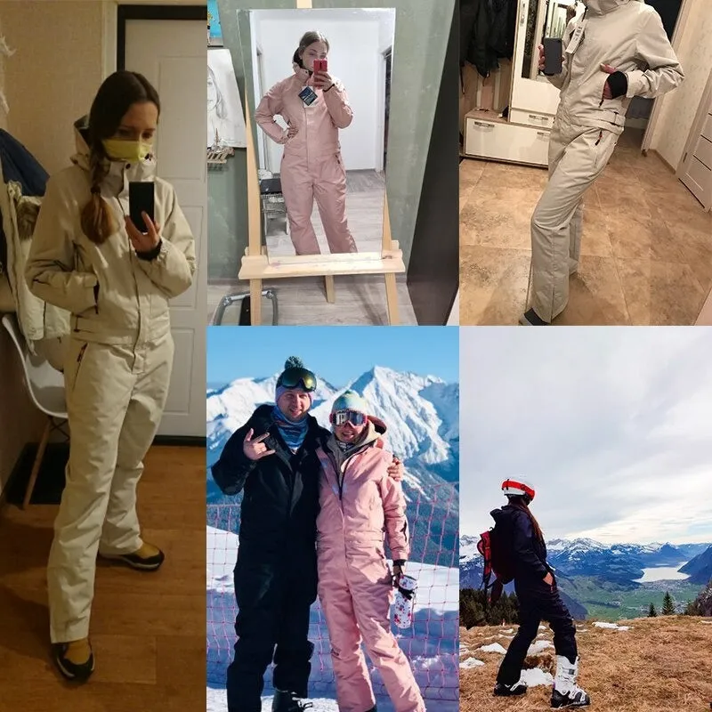 Waterproof Hiking Jumpsuit Skiing Set