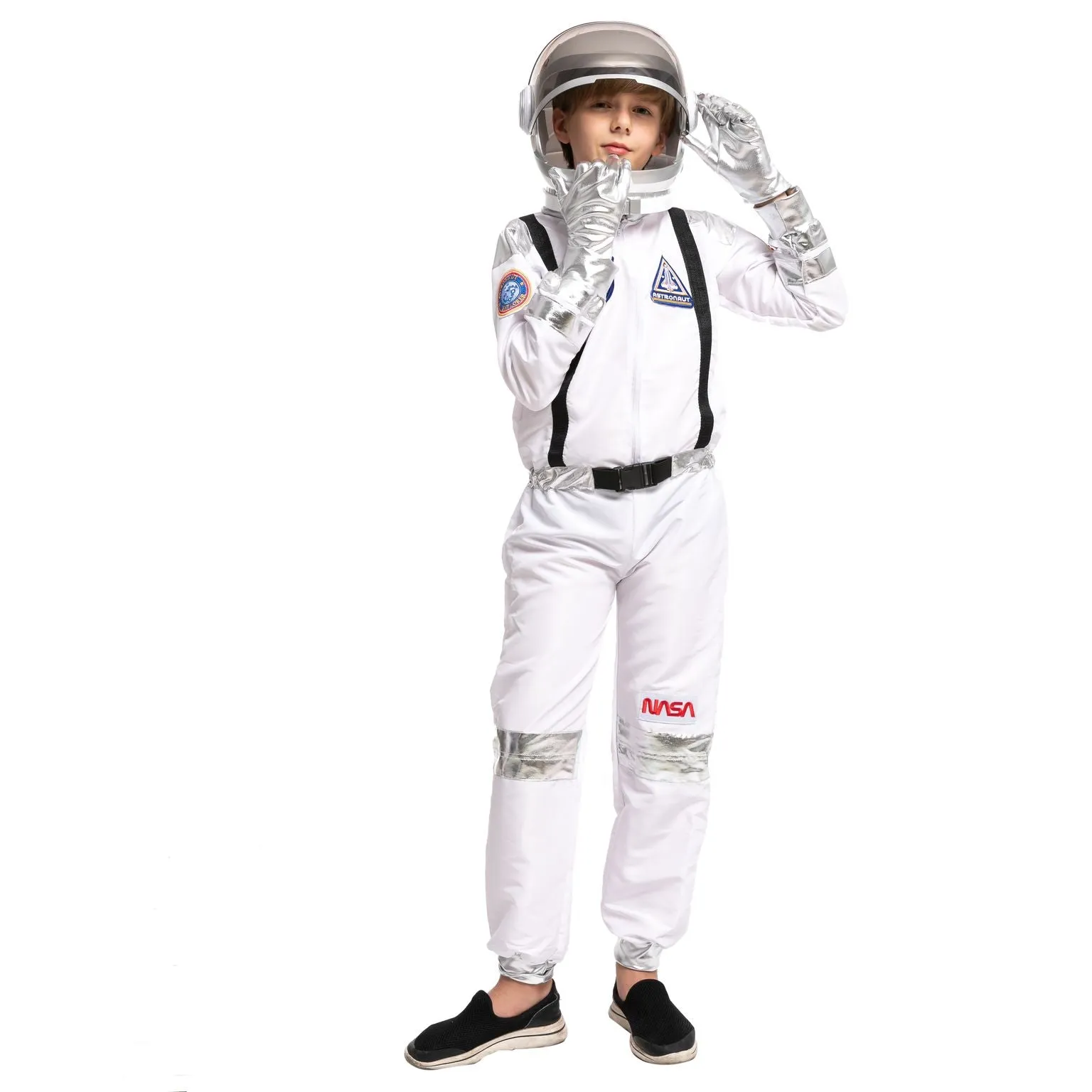 White Astronaut Costume Role Play Cosplay - Child