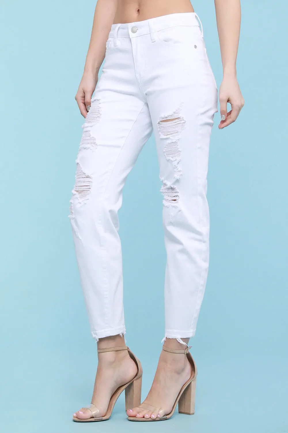 White Skies Boyfriend Jeans