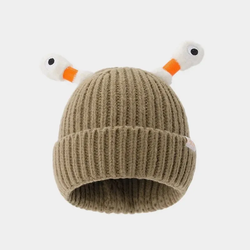 Winter Parent-Child Cute Glowing Little Monster Knit Hat