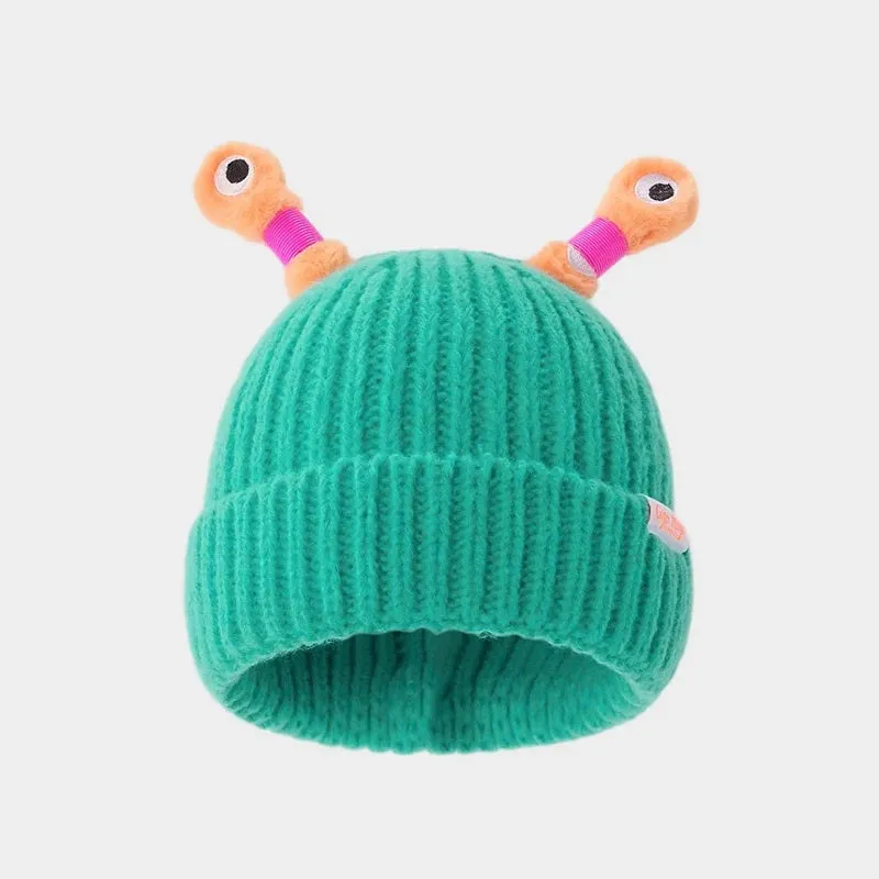 Winter Parent-Child Cute Glowing Little Monster Knit Hat