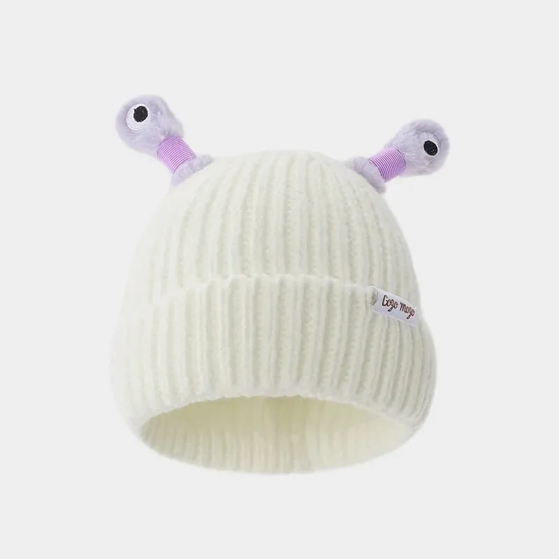 Winter Parent-Child Cute Glowing Little Monster Knit Hat