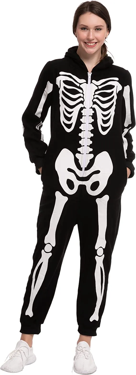 Women Mama Skeleton Family Matching Pajama jumpsuit - Adult