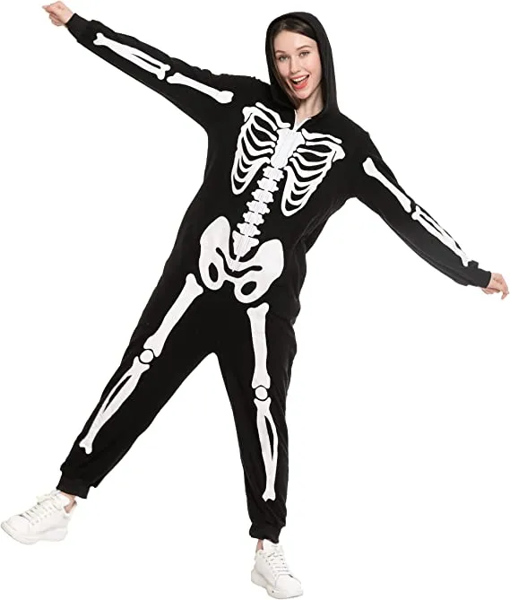 Women Mama Skeleton Family Matching Pajama jumpsuit - Adult