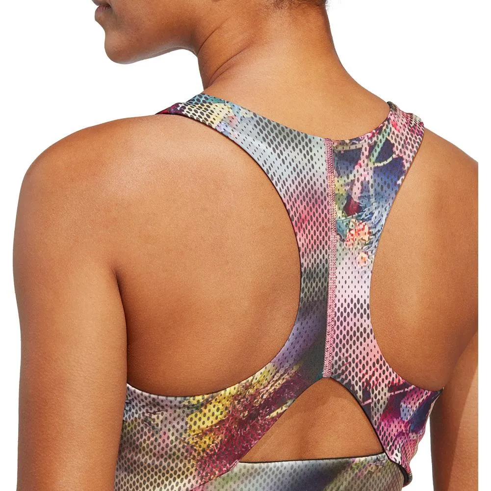 Women`s Melbourne Y-Back Cropped Tennis Tank Multicolor and Black