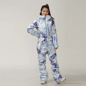 Women's One-Piece Outdoor Sports Ski Jumpsuit