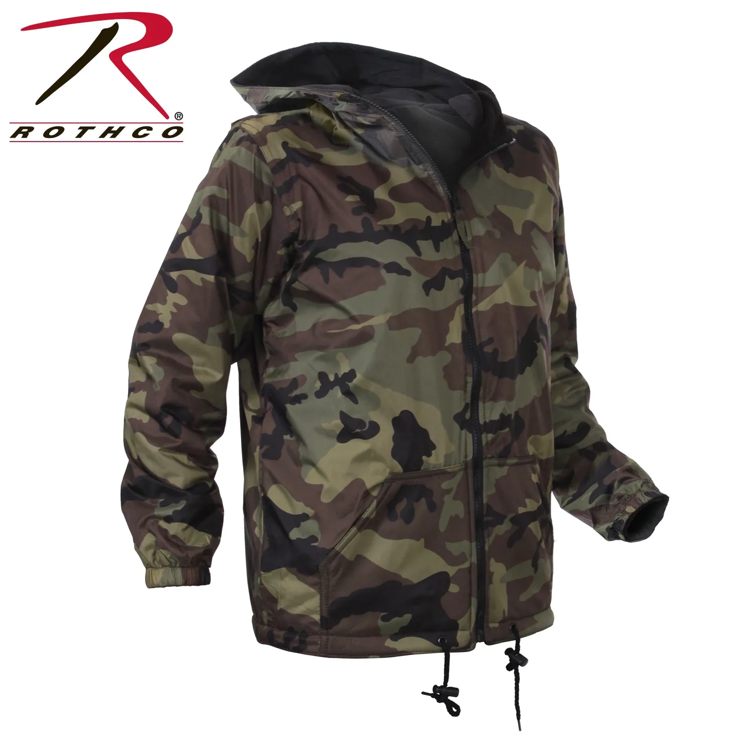 [Y.E.S] Rothco Kids Reversible Camo Jacket With Hood