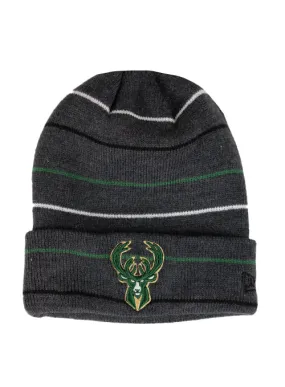 Youth New Era Cuff Rowed Milwaukee Bucks Knit Hat